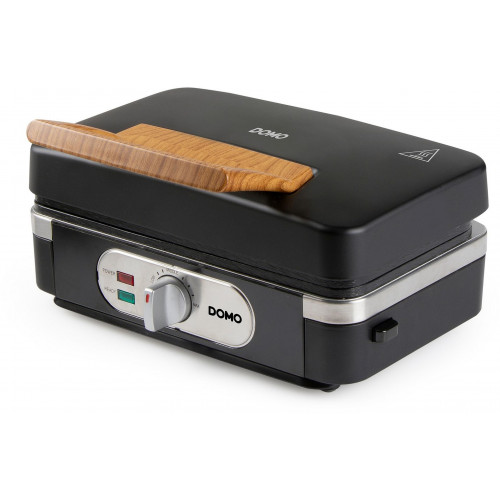 DOMO Appareil 3-en-1 Croque – Grill – Gaufrier (1100 W), noir DO9278C