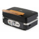 DOMO Appareil 3-en-1 Croque – Grill – Gaufrier (1100 W), noir DO9278C
