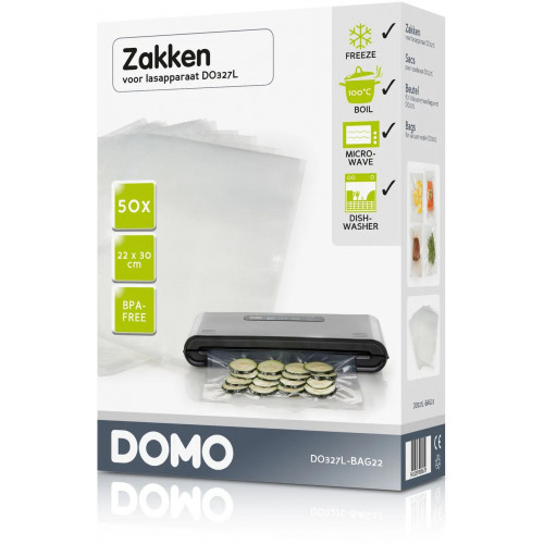 DOMO Sacs sous vide 22x30cm, 50pcs DO327L-BAG22 DOMO Sacs sous vide 22x30cm, 50pcs DO327L-BAG22