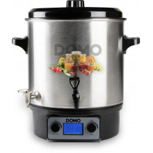 DOMO Stérilisateur inox LCD - 2 ouvertures - robinet inox (27 l / 2000W) DO42329PC