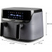 DOMO Friteuse a air chaud double 4+4 l DO552FR