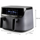 DOMO Friteuse a air chaud double 4+4 l DO552FR