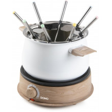 DOMO Appareil a fondue - blanc/bois DO736F