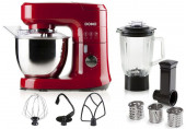 DOMO Robot de cuisine avec blender 700W, rouge DO9145KR