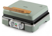 DOMO Gaufrier 4×7 avec thermostat et minuterie – vert DO9279W