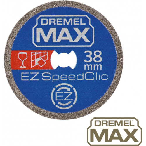 DREMEL Disque a tronçonner diamanté MAX EZ SPEEDCLIC ( SC545DM) 2615S545DM