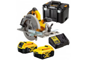 DeWALT DCS572P2 Scie Circulaire 184mm XR 18V (2x5,0Ah) Tstak