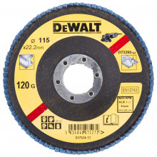 DeWALT DT3292 – Disque abrasif lamellé pour métal 115 mm, plat, grain 36