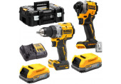 DeWALT DCK2051E2T Combo set (DCD800+DCF850+18v/2x1,7Ah PowerStack) Tstak