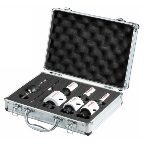 Makita BiM Ezychange jeu de perforateurs 2 trous dans un coffret en aluminium E-12326