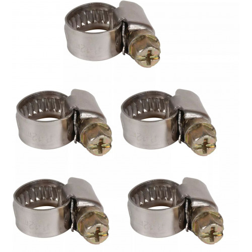 Einhell Collier de serrage pour tuyaux 8–12 mm, 5 pcs pour compresseurs 4139670