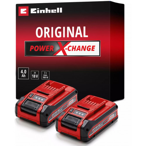 Einhell PXC Batterie 2x (18V/4,0Ah) Twinpack 4511629