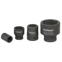 FORTUM Douille a chocs, 3/4", 70 mm, longueur 90 mm, CrMoV, 4703070