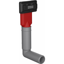 Franke Colorline trop-plein caché noir -mat, carré 112.0734.738