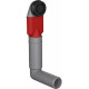 Franke Colorline trop-plein caché noir -mat, rond 112.0734.782