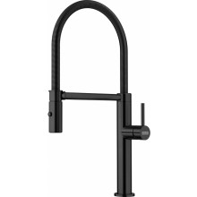 Franke FC 4170.502 PESCARA SEMI PRO Robinet de cuisine, inox noir - douche 115.0741.721