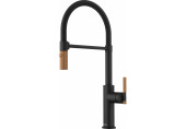 Franke FG 4768.505 MARIS STRIPES SEMI PRO Mitigeur de cuisine, noir mat/cuivre 115.0747.68