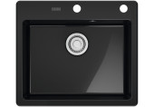 Franke Mythos MYK 610-52 Onyx 590x510,sans siphon,e.click 124.0748.890