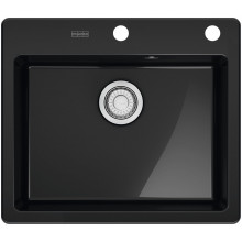 Franke Mythos MYK 610-52 Onyx 590x510,sans siphon,e.click 124.0748.890