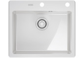 Franke Mythos MYK 610-52 Glacier 590x510,sans siphon,e.click 124.0748.887