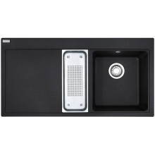 Franke MTG 651-100 Évier fragranit, Avec égouttoir (a gauche), onyx 114.0250.538