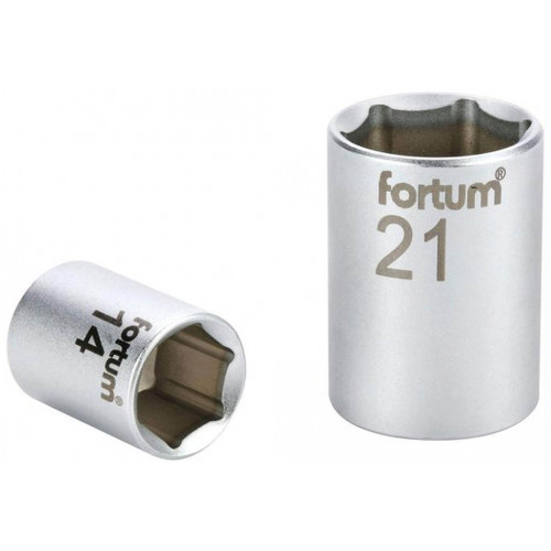 FORTUM Douille 1/2", 9 mm, longueur 38 mm, 61CrV5, 4700409 FORTUM Douille 1/2", 9 mm, longueur 38 mm, 61CrV5, 4700409