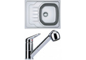 Franke SETN73 évier en inox OLN 611-63+ mélangeur de cuisine FC 9547.031 101.0618.834