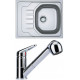 Franke SETN73 évier en inox OLN 611-63+ mélangeur de cuisine FC 9547.031 101.0618.834