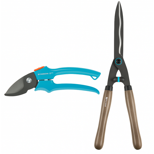 Gardena NatureCut Cisailles a haies 12300-20 + Classic sécateur de jardin 8754-20, 12300-3