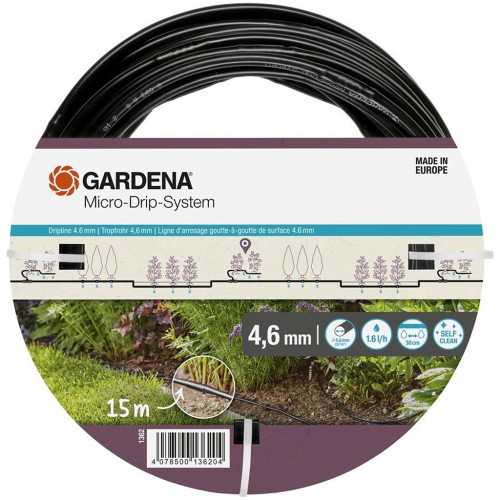Gardena Micro-Drip-System Tuyau goutteur de surface 4,6 mm (3/16"), 15 m 1362-20 Gardena Micro-Drip-System Tuyau goutteur de surface 4,6 mm (3/16"), 15 m 1362-20
