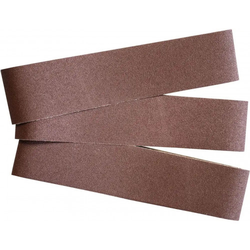 GÜDE Lot de 3 bandes abrasives K 80 pour ponceuse a bande 41285