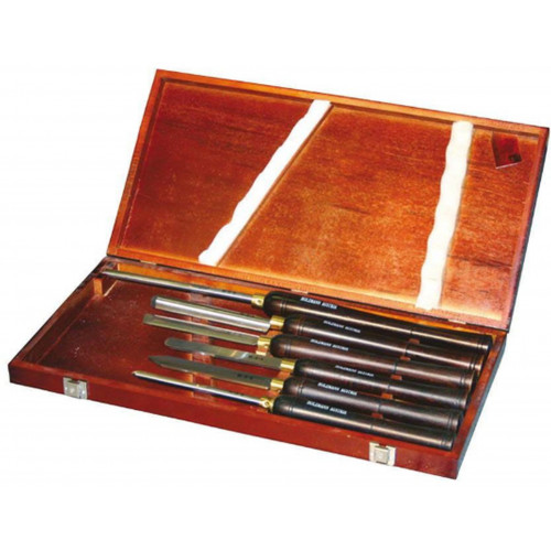 Holzmann Coffret de 6 gouges de tournage HSS H6TLG