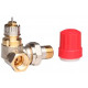 Danfoss RA-N10 vanne de radiateur avec préréglage intégré, 3/8", angle gauche 013G0232