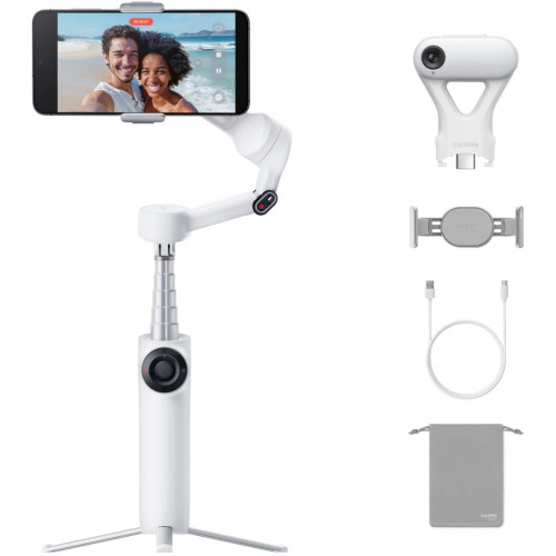 Insta360 Flow 2 AI Tracker Bundle (blanc) INST910