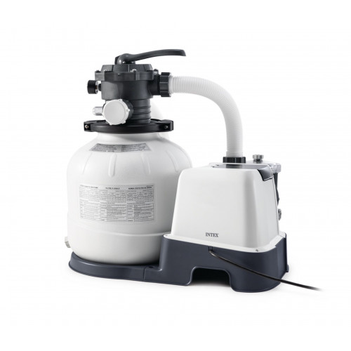 INTEX Krystal Clear QX2100 Combiné filtre a sable 6m3/h + stérilisateur au sel 26676