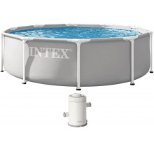 INTEX PRISM FRAME Piscine ronde 305 × 76 cm avec filtration a cartouche 220-240V 26702ND