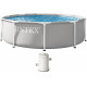 INTEX PRISM FRAME Piscine ronde 305 × 76 cm avec filtration a cartouche 220-240V 26702ND