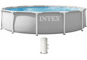 INTEX PRISM FRAME Piscine ronde 366 × 76 cm avec filtration a cartouche 220–240V 26712ND