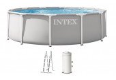 INTEX PRISM FRAME Piscine ronde 366 × 99 cm avec filtration a cartouche 220–240V 26716ND