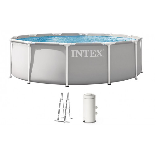 INTEX PRISM FRAME Piscine ronde 366 × 99 cm avec filtration a cartouche 220–240V 26716ND