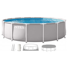 INTEX PRISM FRAME Piscine ronde 427 × 107 cm avec filtration a cartouche 220–240V 26720ND