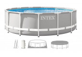 INTEX PRISM FRAME Piscine ronde 427 × 107 cm avec filtration a cartouche 220–240V 26720NP