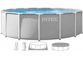 INTEX PRISM FRAME Piscine ronde 457 × 122 cm avec filtration a cartouche 220–240V 26726ND