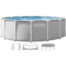 INTEX PRISM FRAME Piscine ronde 457 × 122 cm avec filtration a cartouche 220–240V 26726ND