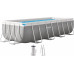 INTEX PRISM FRAME Piscine rectangulaire 400 × 200 × 100 cm avec filtration 12V 26788GN