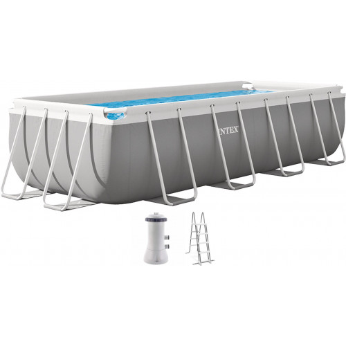 INTEX PRISM FRAME Piscine rectangulaire 400×200×100 cm avec filtration 220–240V 26788NP INTEX PRISM FRAME Piscine rectangulaire 400×200×100 cm avec filtration 220–240V 26788NP