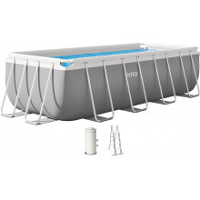 INTEX PRISM FRAME Piscine rectangulaire 400×200×122 cm avec filtration 220–240V 26790NP
