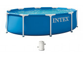 INTEX METAL FRAME Piscine 305 × 76 cm avec filtration 220–240V 28202ND