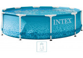 INTEX METAL FRAME BEACHSIDE Piscine 305 × 76 cm avec filtration 220–240V 28208NP