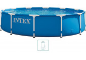 INTEX METAL FRAME Piscine 366 x 76 cm avec systeme de filtration 220–240 V 28212NP